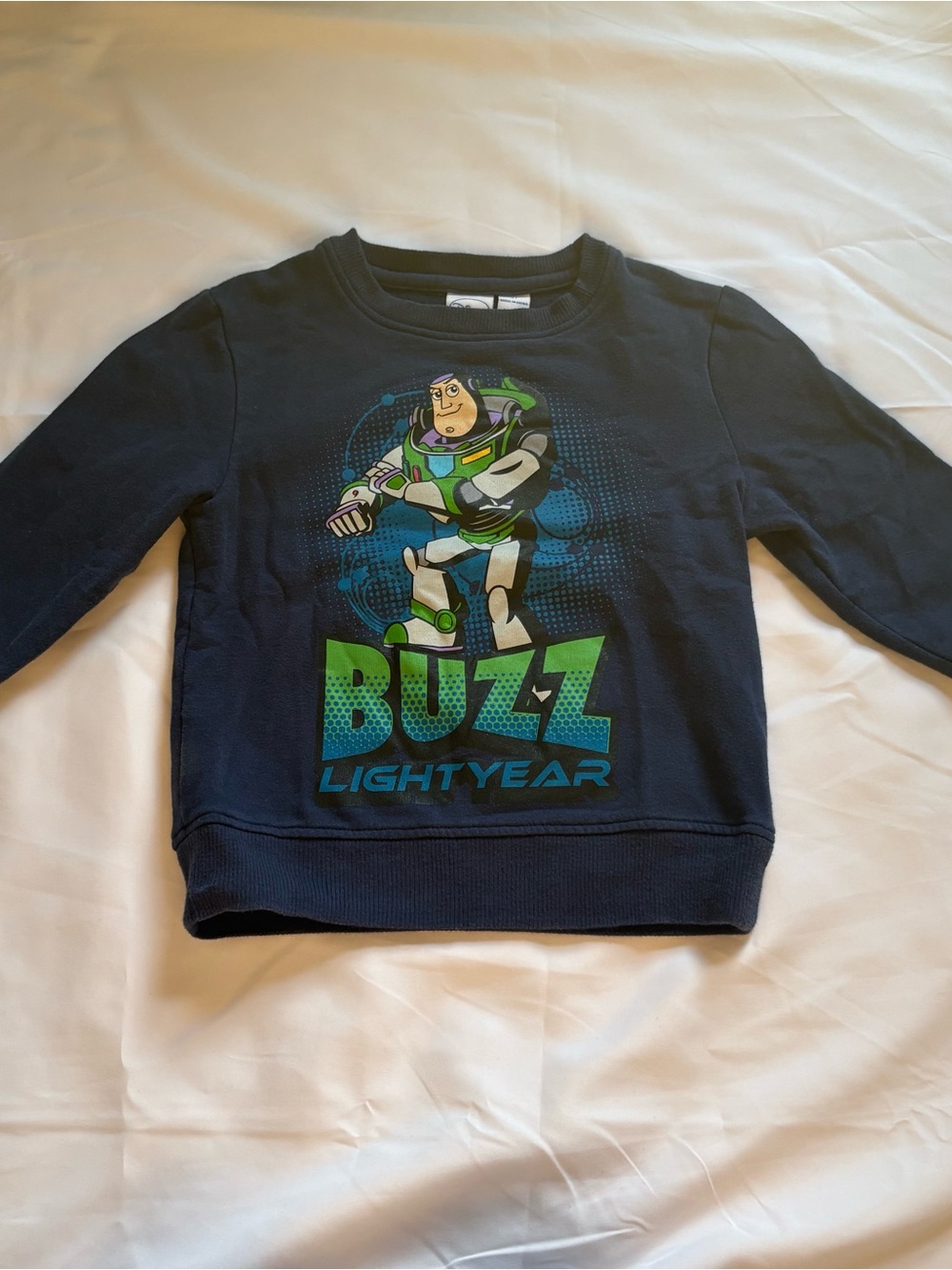 Disney Navy Sweatshirt with Buzz Lightyear Graphic